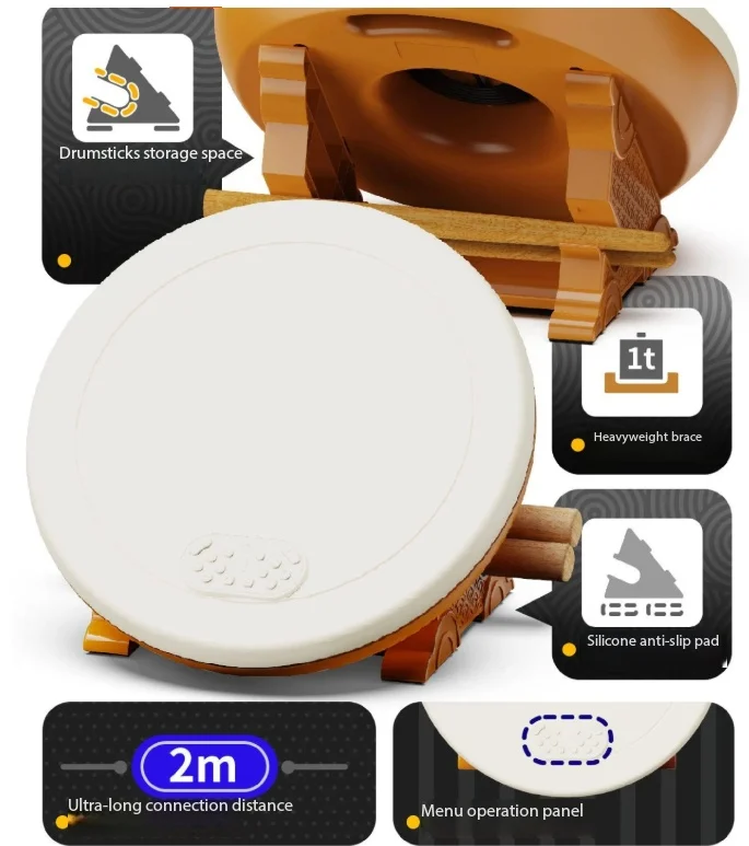 Taiko controller PRO version suitable for Switch/Switch2/PC/PS5 universal Taiko, solid drum NS accessories