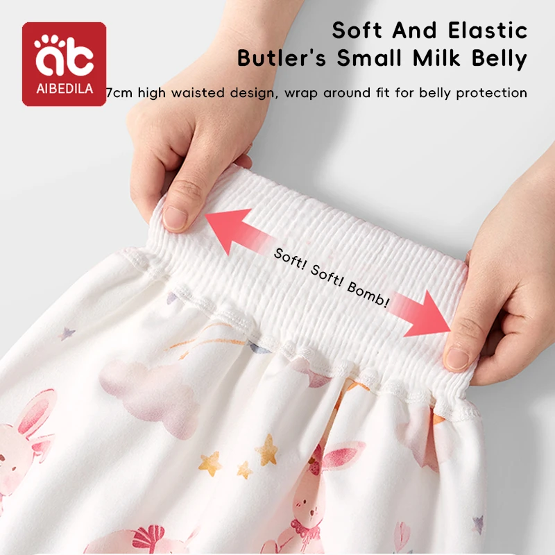 AIBEDILA Baby Diaper Waterproof Skirt Infant Leak-proof Urine Training Pants Cloth Diapers Kids Nappy Bed Potty Trainining