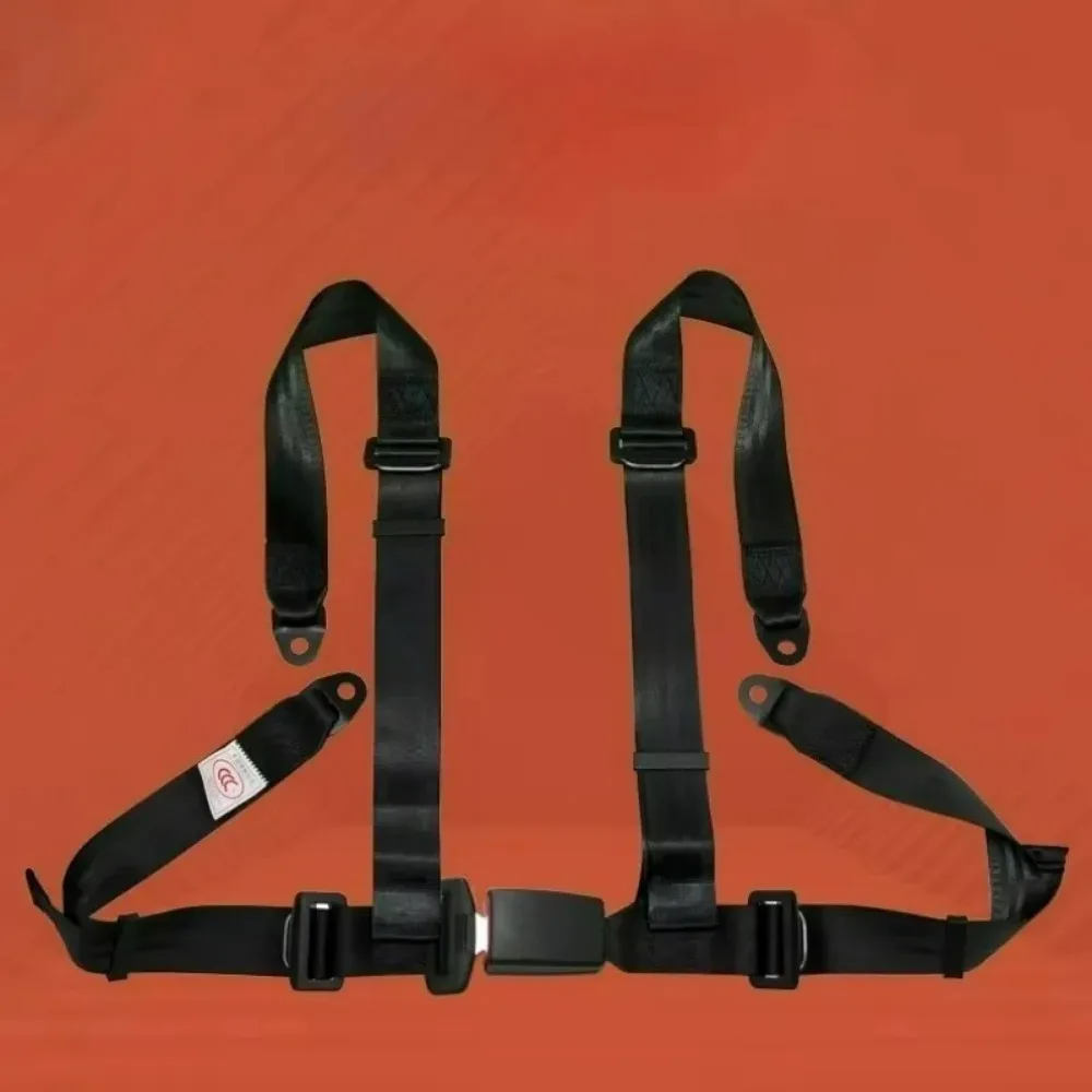 4 Point Racing Seat Belt with Emergency Lock Quick Release Auto Retractable for Go Kart Car Safety Ultimate Protection Harness