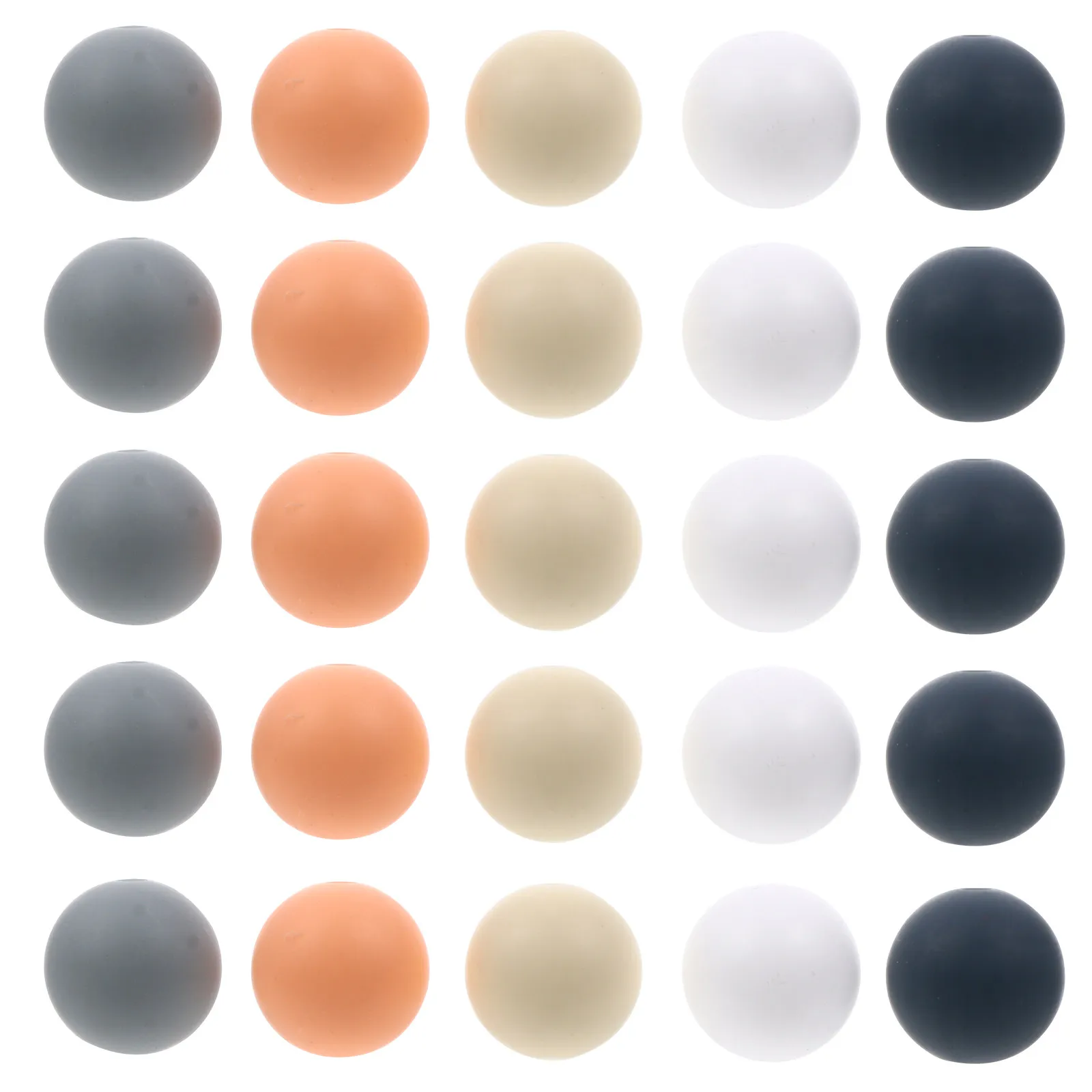 50Pcs Baby Teether Silicone Beads DIY Pacifier Chain Accessories Biting Molar Chewing Tool DIY Teething Beads Baby Teething Toy