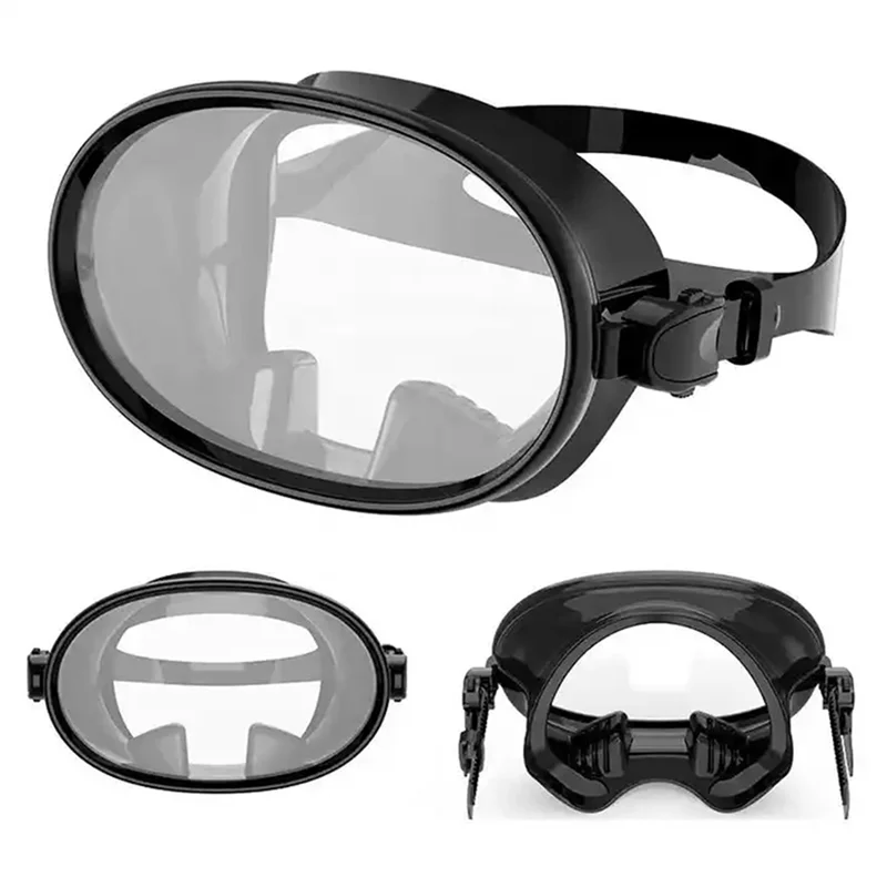 B50B-HD Field Of Vision Diving Goggles Waterproof Anti-Fog Explosion-Proof Silicone Goggles Retro Free Diving Masks Easy To Use