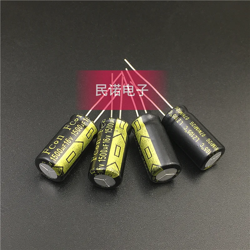 100PCS/Brand new electrolytic capacitor 16V 1500UF 16V1500UF 8X20 105 degrees available for direct purchase in stock