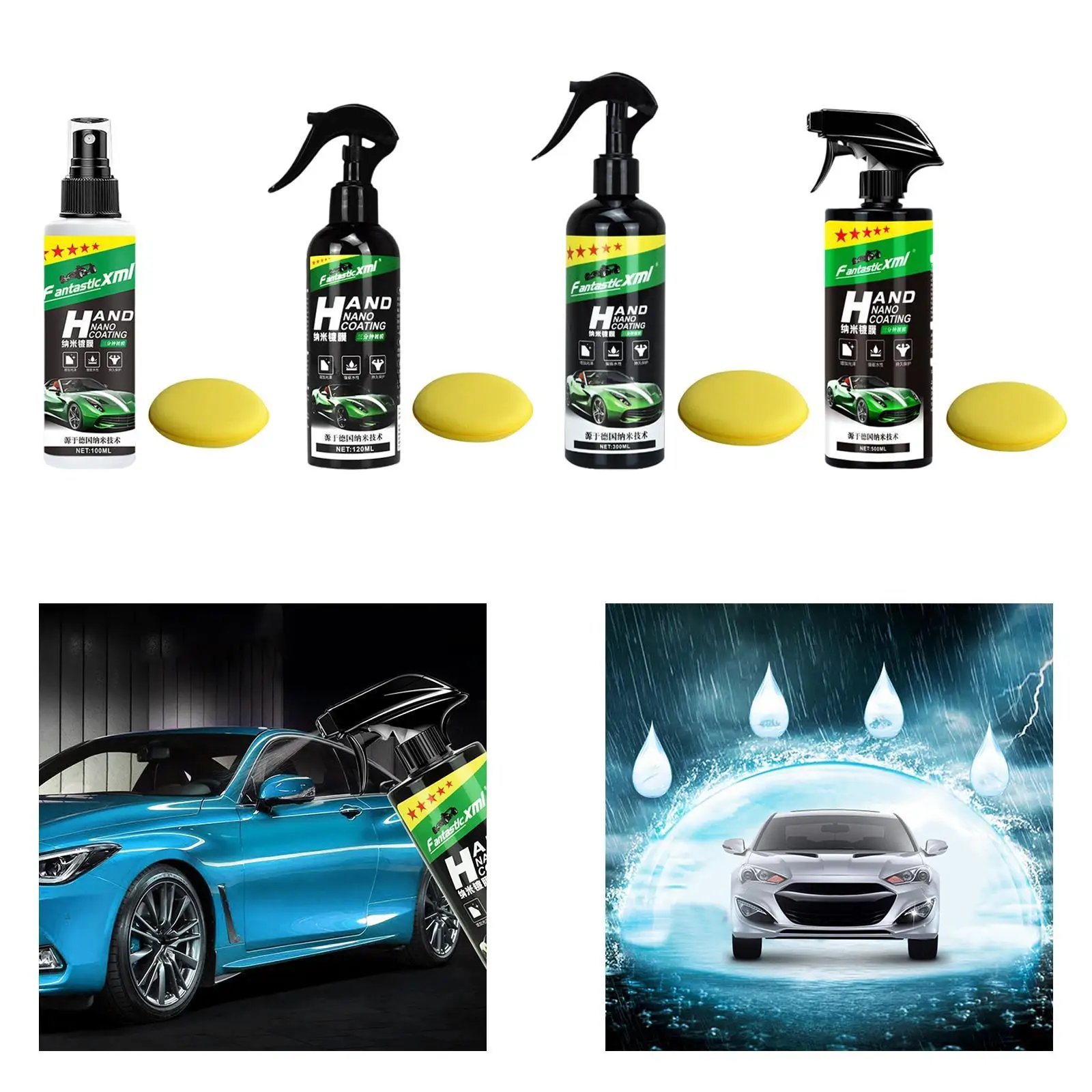 Car Scratch Polish Spray Lightweight Nano Materials Paint Restoration Coating Agent Practical Auto Detailing Tool for Car Body
