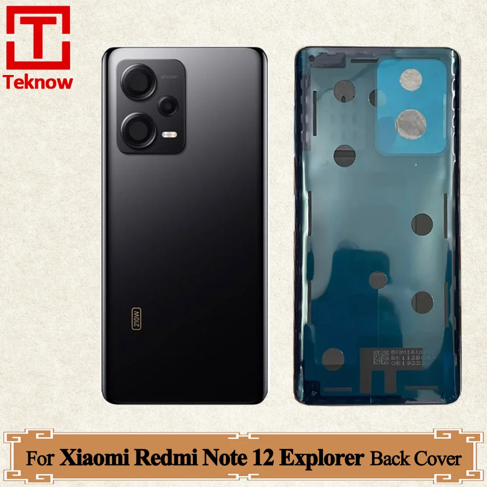 AAA+ quality For Xiaomi Redmi Note 12 Discovery Back Cover Rear Housing For Xiaomi Redmi Note 12 Explorer Back Cover Replace