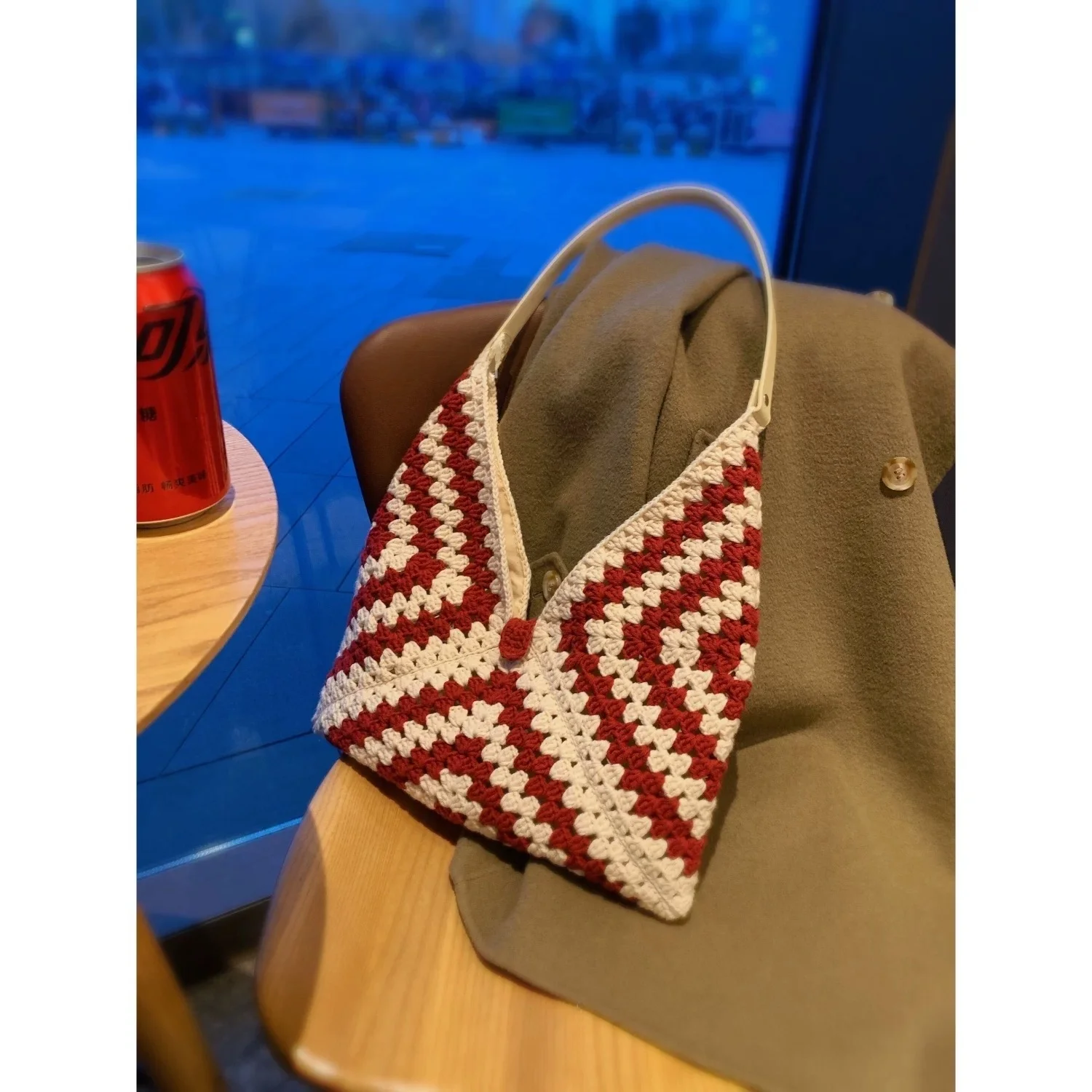 handmade-white-rabbit-sugar-grandmother-grotto-crochet-creative-yarn-casual-shoulder-bag-finished-product-diy-knitting-materi