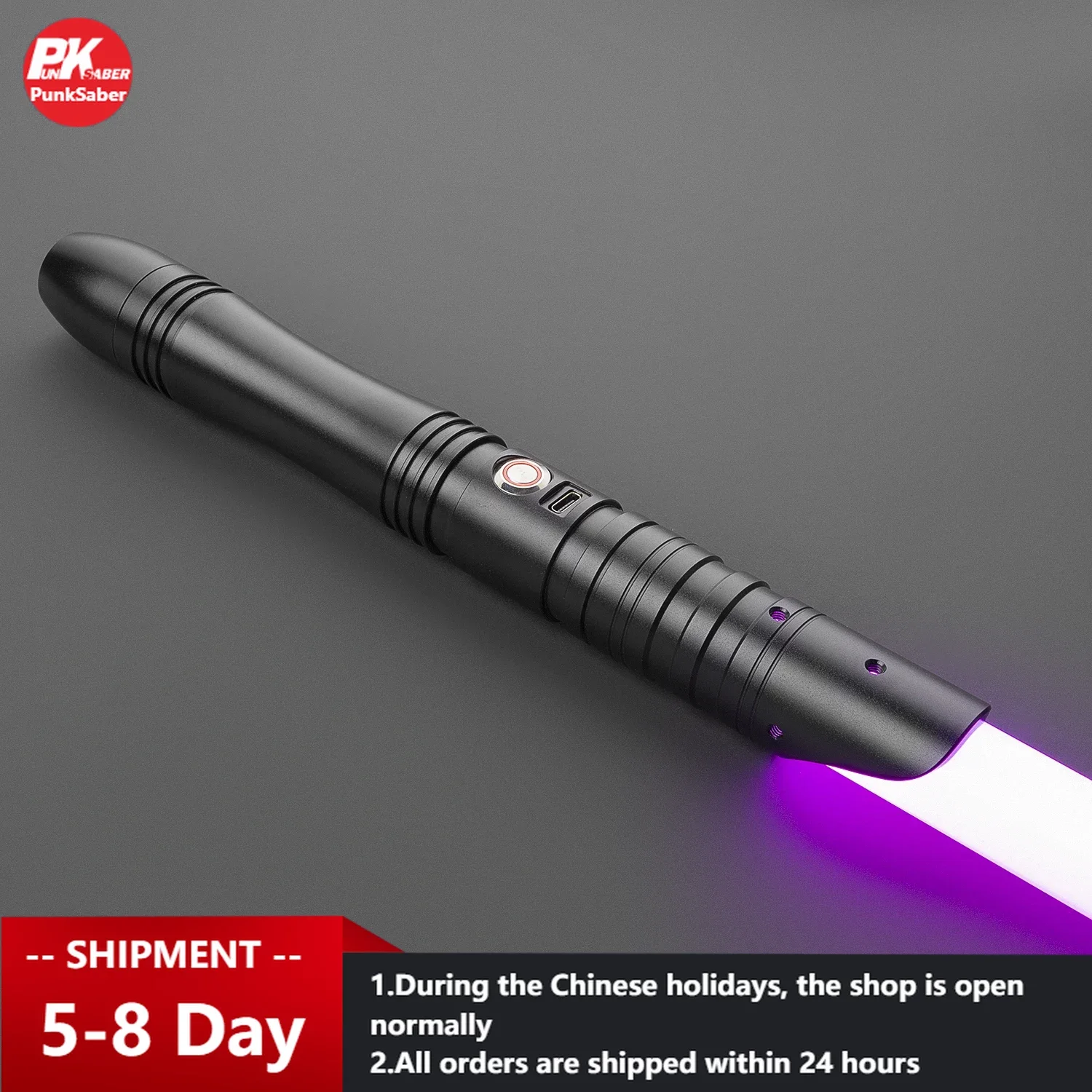 PunkSaber Lightsaber Neopixel Jedi Laser Sword Heavy Dueling Sensitive Smooth Infinite Changing Hitting Sound Light Saber Toy