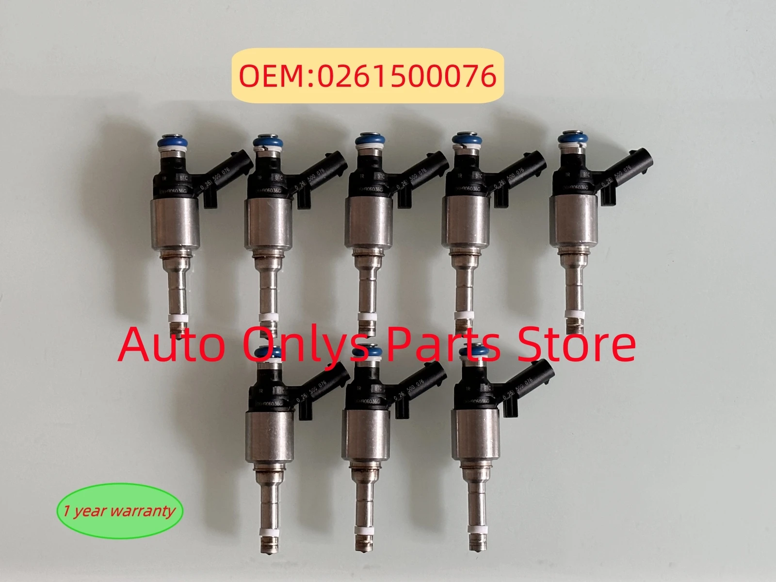 8pcs 0261500076 High quality 06H906036G Fuel injector For Volkswagen BEETLE CC EOS PASSAT PASSAT CC TIGUAN JETTA2.0T L4