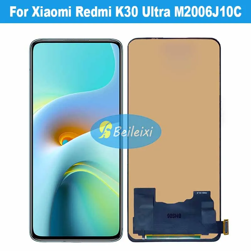 

ЖК-дисплей с сенсорным экраном и дигитайзером в сборе для Xiaomi Redmi K30 Ultra M2006J10C Redmi K30 Ultra