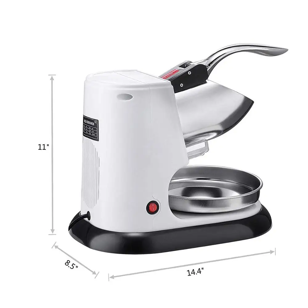 

A168 Commercial Small Ice Crusher Electric and Manual Block Ice Shaver Machine in 220volt or 110v