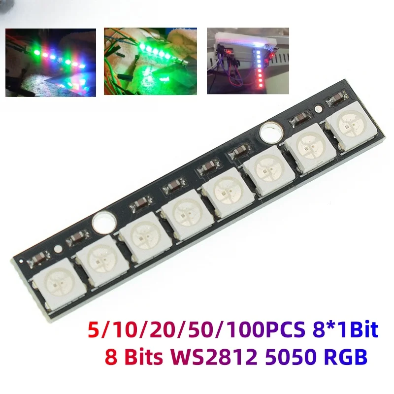 laubei-1-5-10-20-50-100pcs-8-1bit-8-bits-ws2812-5050-rgb-modulo-de-painel-de-lampada-led-completo-5v-ws2812b-rainbow-led-preciso-para-arduino
