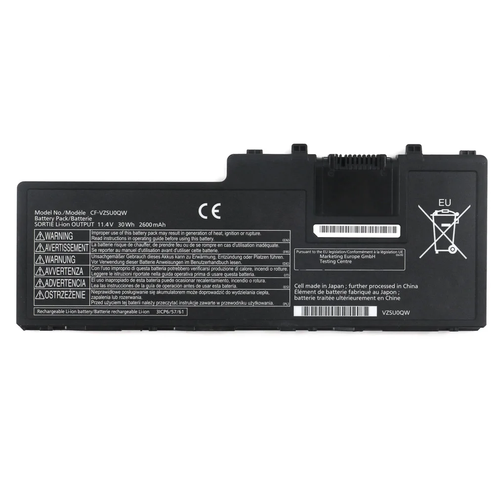 7XINbox CF-VZSU0QW 11.4V 30Wh 2600mAh battery for Panasonic ToughBook CF-20 Toughpad FZ-A2 CF-VZSU0QR CF-VZSU0QK CF-VZSU0QJS