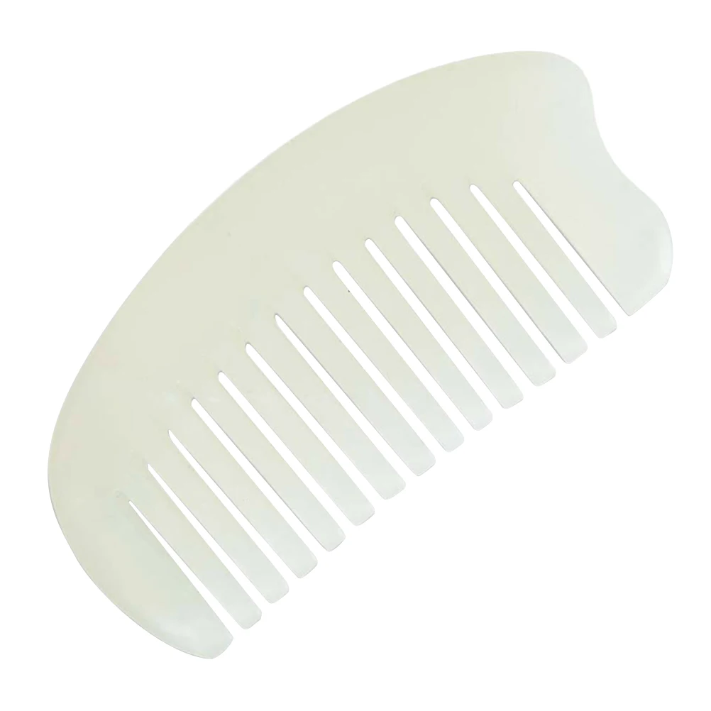 

1Pcs Natural Jade Massage Hair Comb Scalp Circulation Head Massager Hair Loss Prevention Comb for Men Women Kids