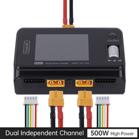 ToolkitRC M6D 500W 15A DC Dual Channel MINI Smart Charger Discharger For 1-6S Lipo Battery  RC FPV Drone