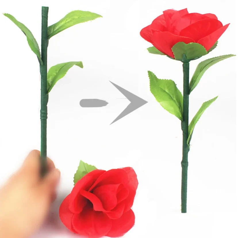 Rose Regeneration Magnetic Flower Reappearing Magic Tricks Best Stage Appear Vanish Magia Illusions Gimmick Props Comedy