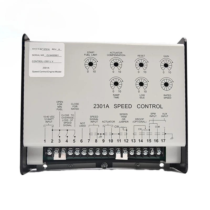 Peças de controle de velocidade do gerador WOODWARD 2301A Controlador de velocidade PN 9907-014 Controlador de velocidade eletrônico do gerador de motor diesel