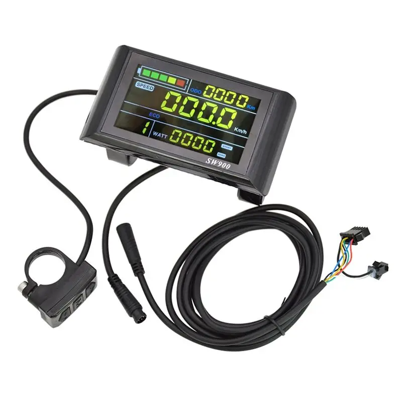 Stable-SW900 Color Screen Smart Diplay Electric Bicycle 6 Cores Waterproof Cable Waterproof Interface Easy To Install