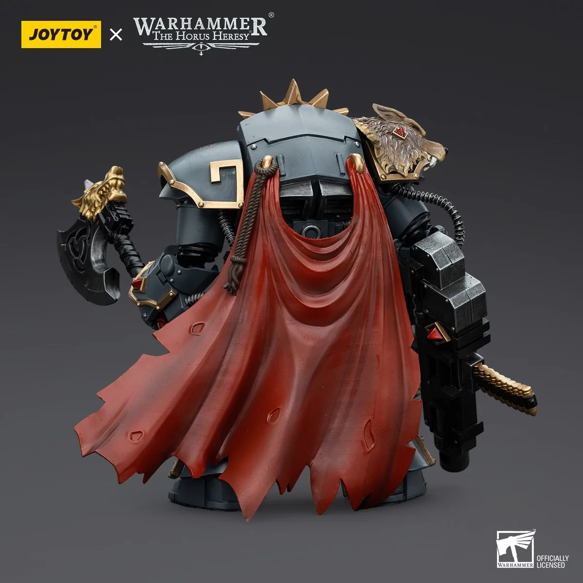 JOYTOY Warhammer 1/18 Action Figure Space Wolves Hvarl Red-Blade Model Toy Boy Gifts 3.75inch