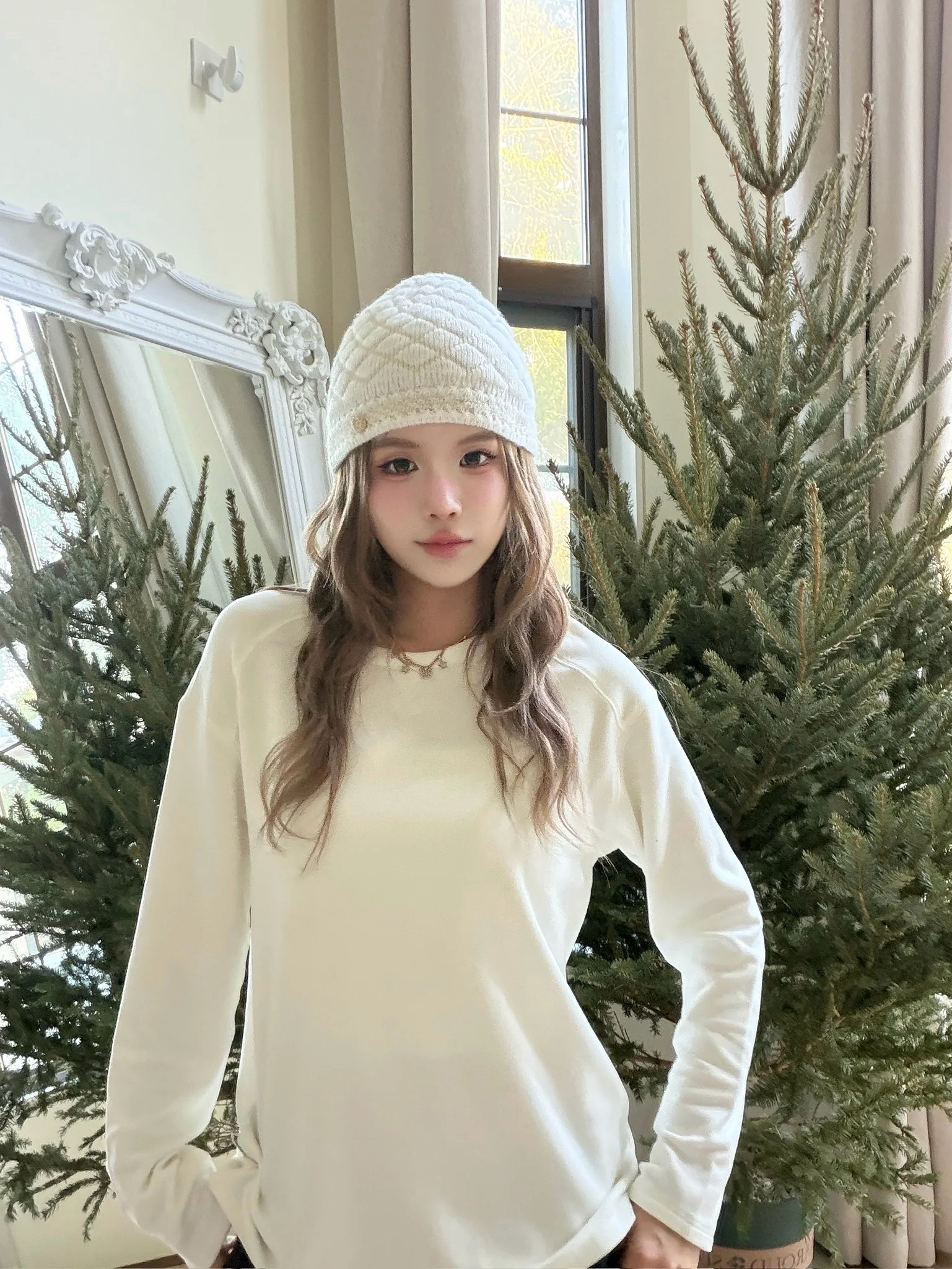 

MungsEra Зимняя теплая термофутболка с длинным рукавом, свободного кроя, комфортная, для ношения под одеждой, повседневная, с круглым вырезом...