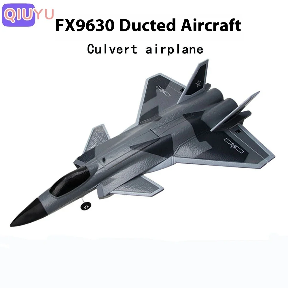 

New Fx9630 Rc Aircraft J20 Fighter Radio Control Aircraft Collision Avoidance Soft Rubber Nose Glider With Culvert Design Toy