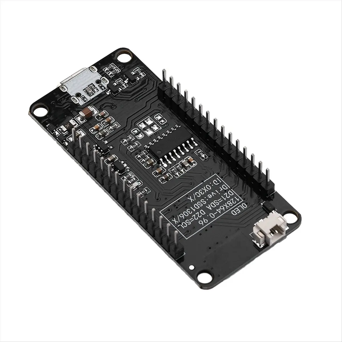 

(ABDH) ESP32 ESP-WROOM-32D WIFI Bluetooth Development Board CH340 with 0.96 OLED Screen Yellow Blue Display Micro-USB