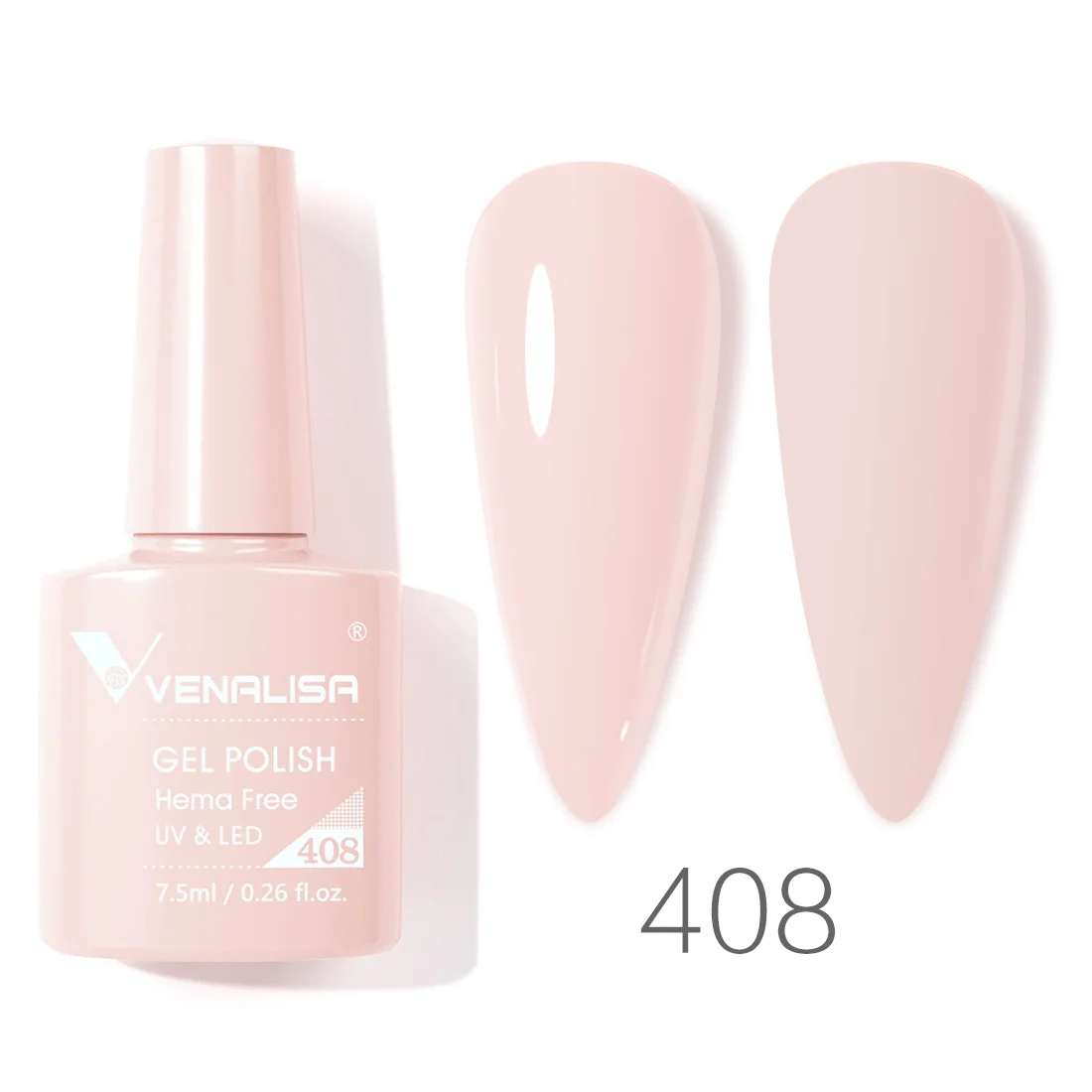 Venalisa Nagel-Gel-Nagellack, 7,5 ml, HEMA-FREI, Soak Off UV-LED-Gel-Lack, vollständige Abdeckung, super Textur, wunderschöne Nagel-Maniküre