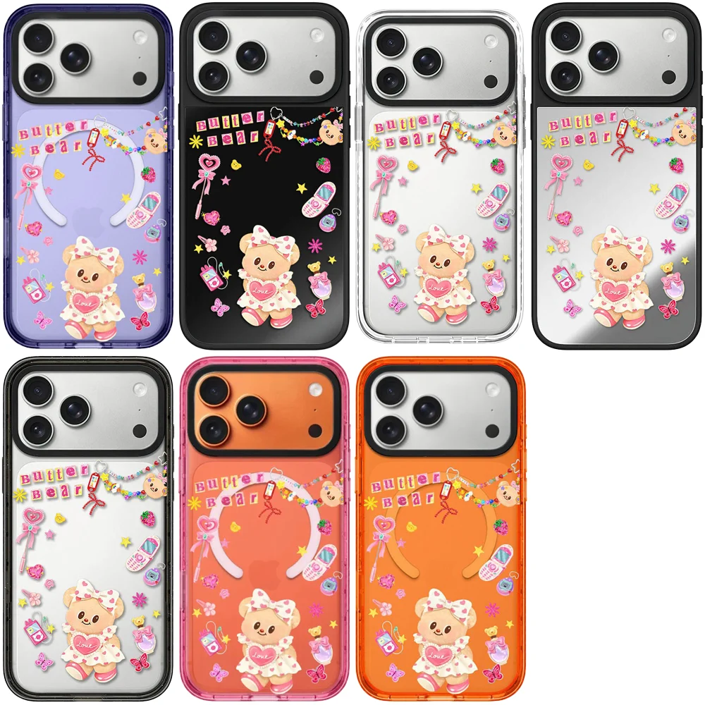

605151 Mirror / Acrylic Magnetic Case: Compatible with IPhone 17 16 15 14 13 12 Pro Max 17 Air