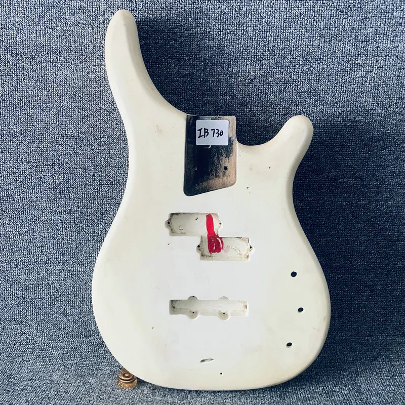 

IB730 Cream White Color PJB Electric Bass Semi Finishing Bass Body Surface Dirty and Damages for Replace and DIY