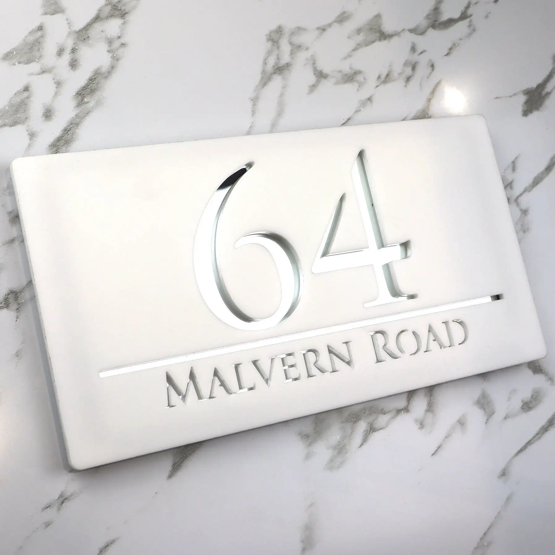 Modern House Sign Floating House Number Sign Custom Matt Acrylic House Numbers Bespoke House Address Numbers Plaque