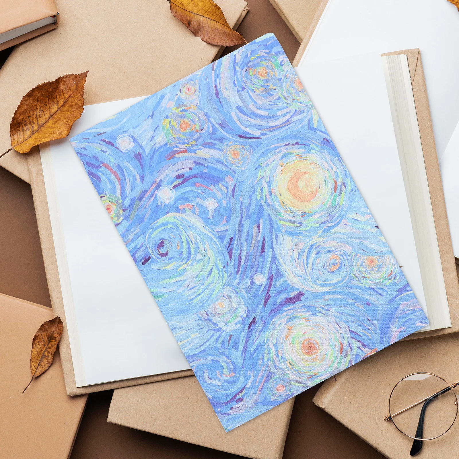 Artistic Book Cover Sleeve Fabric Planner Protector for Travel School B5 Journals Book Sleeve Cover with Pattern