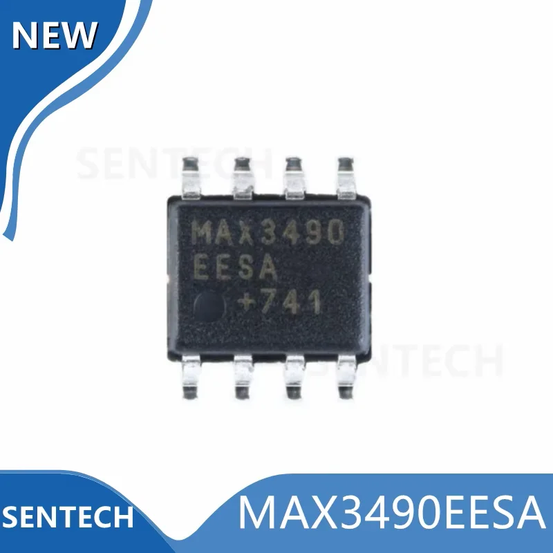 

10pcs/lot 100% NEW Original MAX3490EESA SOIC-8 ESD protection 12Mbps slew rate limited RS-485/RS-422 transceiver