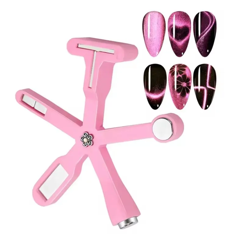 Magneet 6-in-1 Cat Eye-effect Franse nagel UV-attractiemagneten manicure