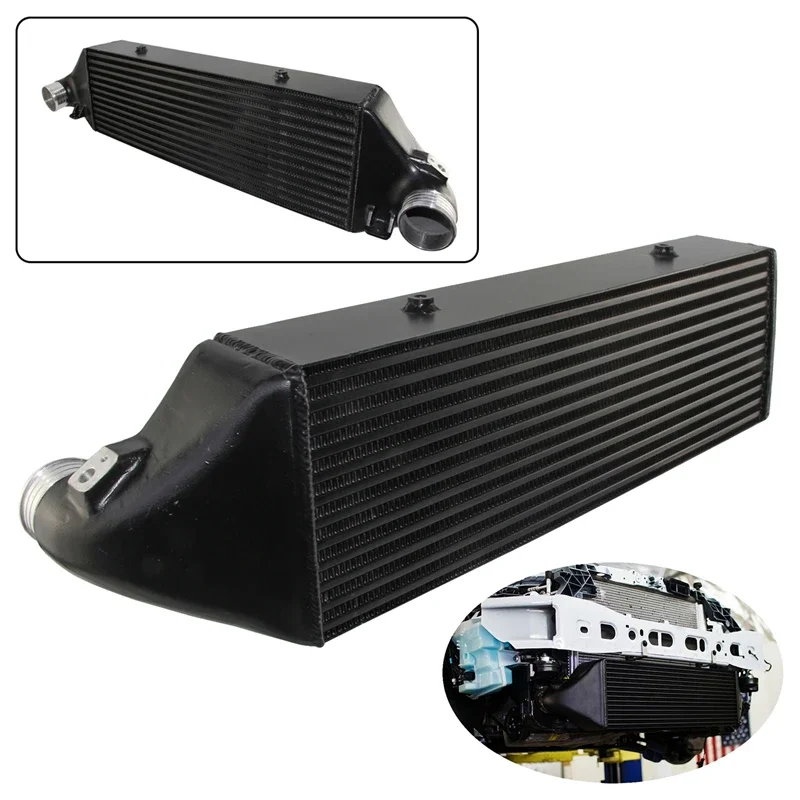 Performance Competition Front Mount Tube & Fin Intercooler Fit  For Ford Focus MK3 ST250 2.0L Turbo EcoBoost 2012-2018 Black