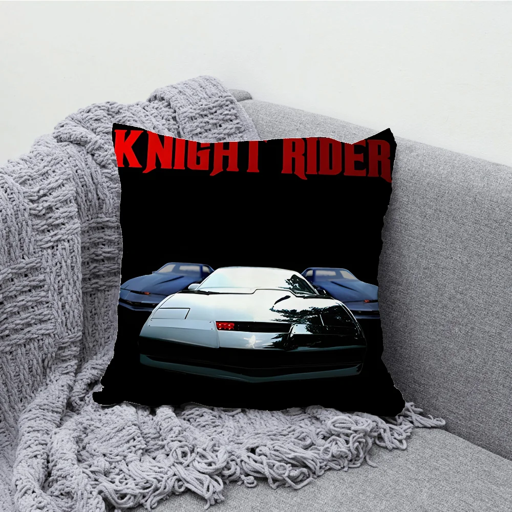 Knight Rider KITT Car Pillow Case Soft Cushion Cases for Farmhouse Sofa Decor Home Decorations and Protector Pillow Case