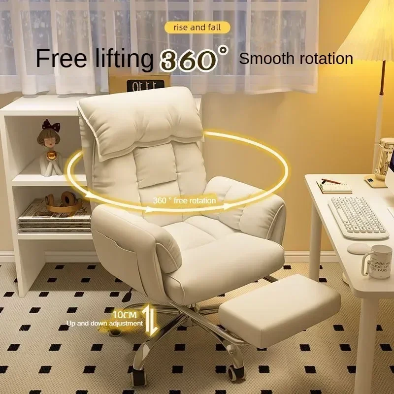 كرسي ألعاب كرسي مكتب مريح ناعم ومريح 4D مسند ذراع قابل للتعديل مسند الرأس للنساء 160 ° كرسي الاستلقاء المسطح 2 #1