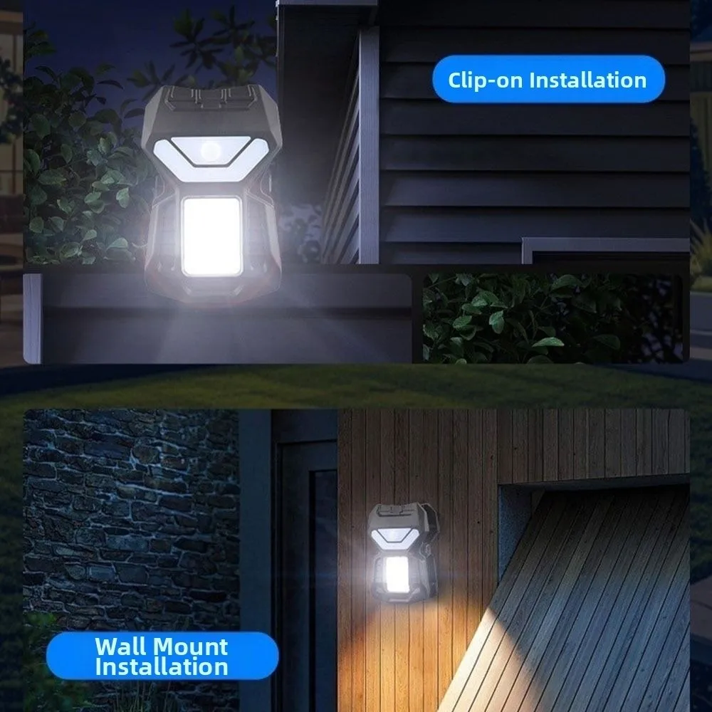 

Waterproof Solar Garden Lights Clip On Motion Sensor Solar Clip-on Lamp Super Bright Easy To Install Garden Wall Light