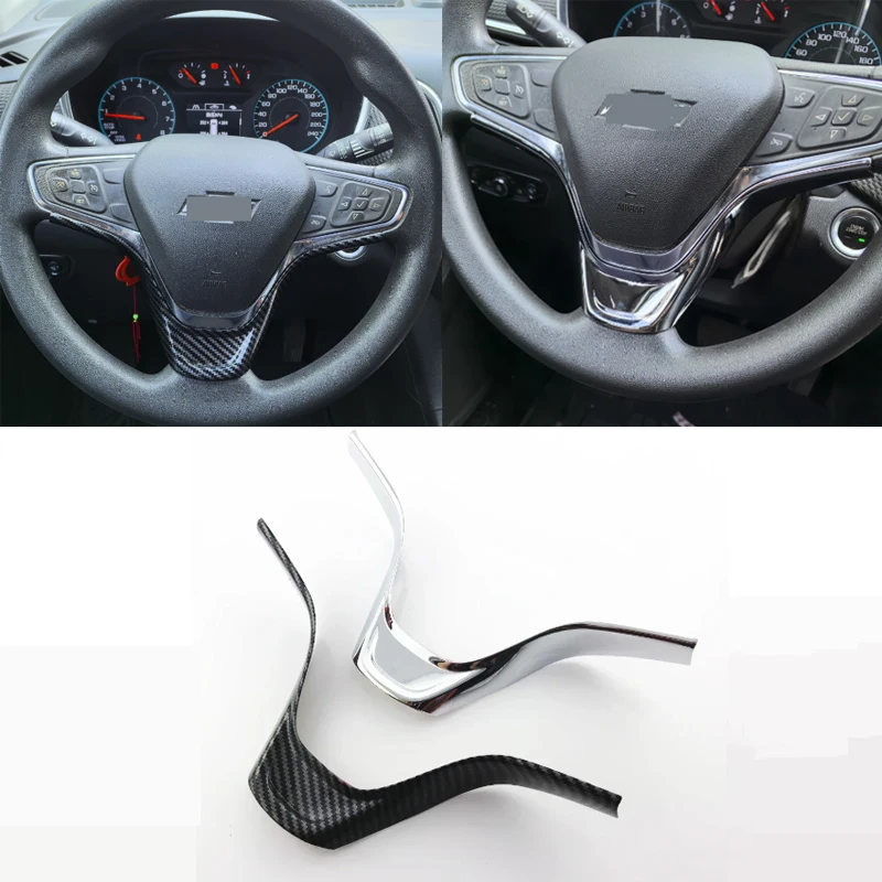 For Chevrolet Equinox 2017 2018 2019 2020 2021 2022 ABS Car Steering Wheel Button Frame Cover Trim Interior Car Accessories