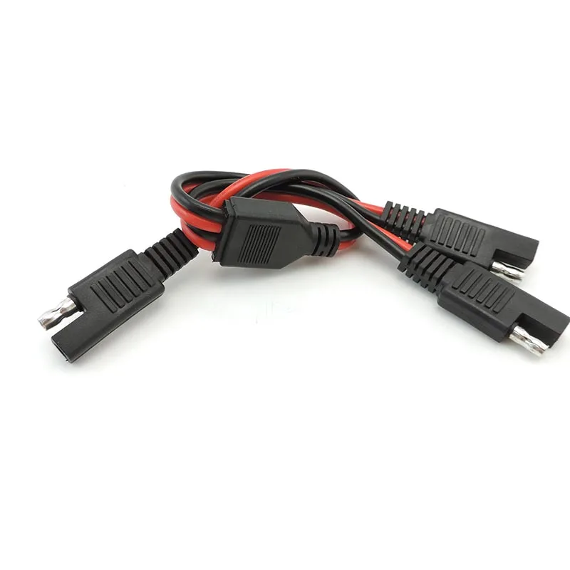14AWG 20A 1 SAE to 2 Sae Power Extension Solar Panel system Cable Quick Disconnect Plug connector Splitter Cord For Car Battery