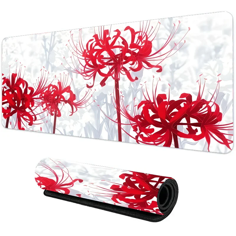 Mandala flower game mouse pad Red keyboard pad XXL large table mat art carpet for laptop PC computer game player accessories