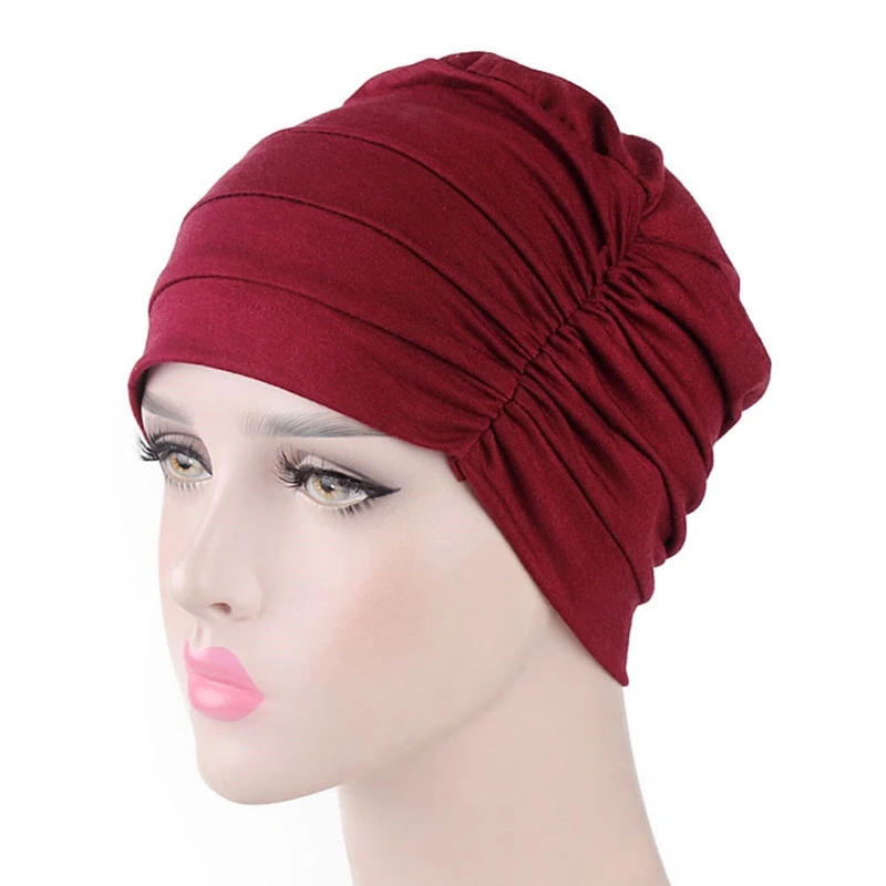 652F 2018 New Cotton Unisex for Cancer Hair Loss Sleeping Chemotherapy Hat