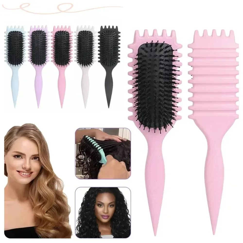 Women's Hair Comb Hollow Shaped Curly Hair Comb Scalp Massage And Anti-static Fluffy Hair Brush Hairstyle Tools Multi Functional