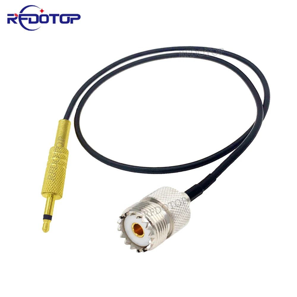 

SO239 UHF Female to 3.5mm Mono Male 1/8" TS 50 Ohm RG174 Pigtail for CCTV Camera Monitor Antenna Cord RF Coaxial Cable Jumper