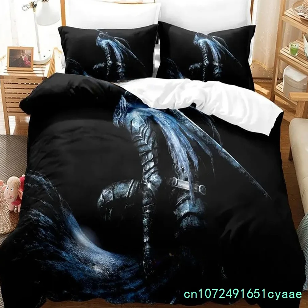 Dark Souls 3 Bedding Set Single Twin Full Queen King Size Bed Set Adult Boy Bedroom Duvetcover Sets 3D Print Anime Bed Sheet Set