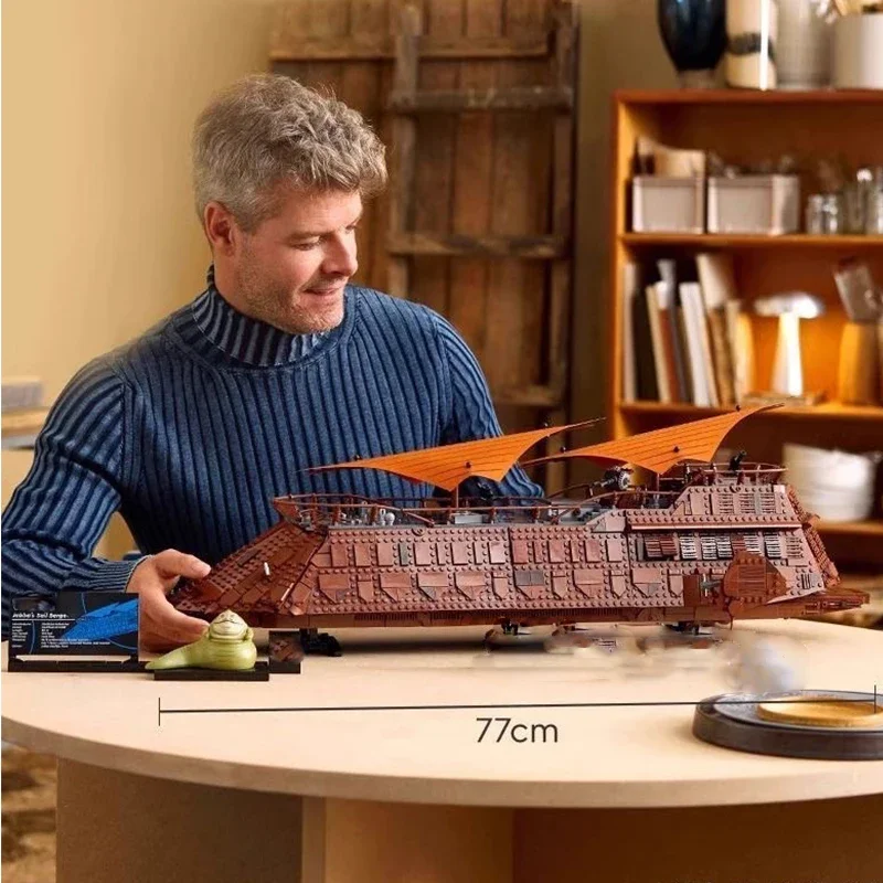 3942PCS Vintage Sail Barge Building Blocks 75397 Kit modello di nave classica da collezione Giocattolo fai da te per adulti Bambini Natale Compleanno