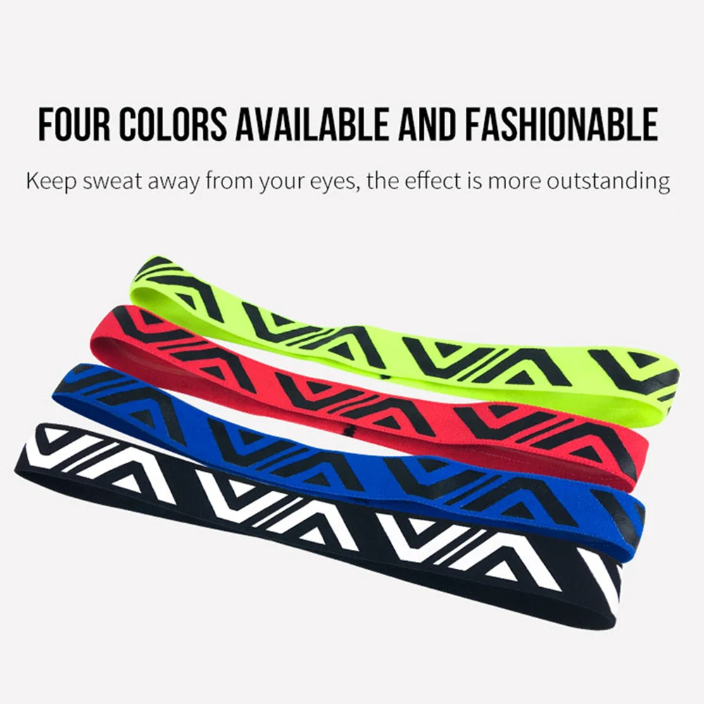 1PC Silicone Sports Sweat-Absorbing Antiperspirant Headband Sweatband Hair Band For Running Cycling Yoga Basketball Fitness Gym