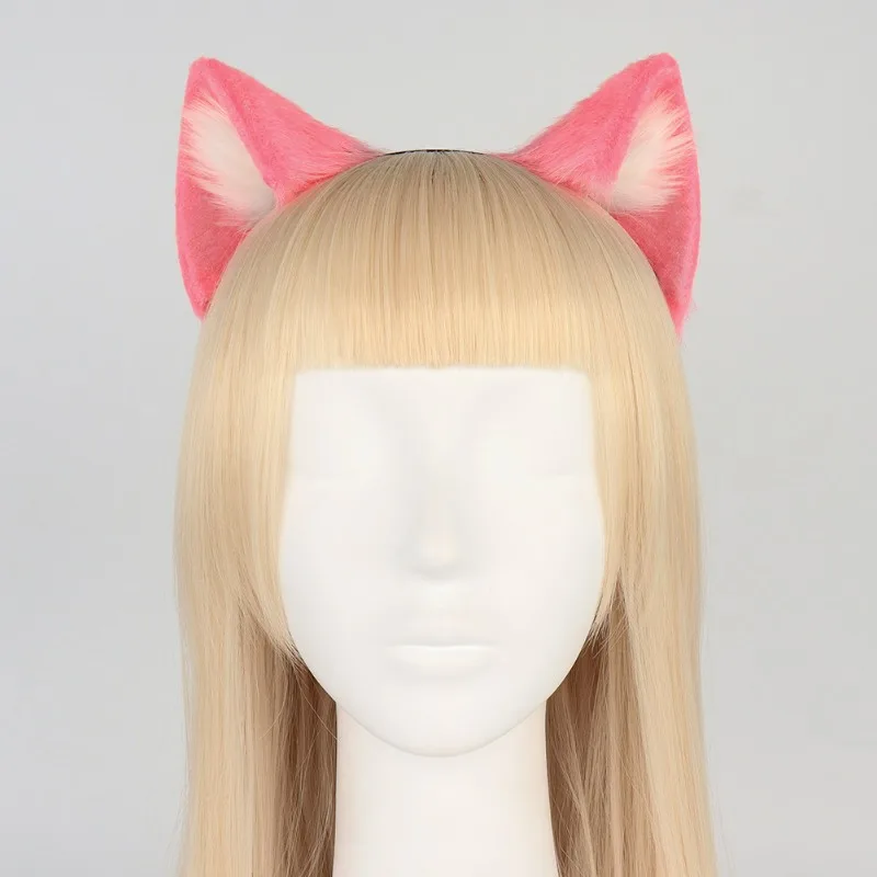 Cosplay Cute Dog Cat Ears Headband Hair Hoop Dog Ears Kemonomi Makeup Halloween Carnival Party Handmade Furry Party Headpiec image 3