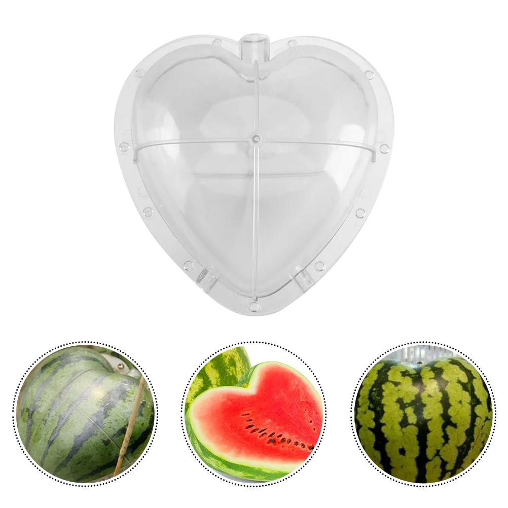 Fruit Gardening Molds Heart-shaped Vegetable Growth Forming Shaping Tool Transparent