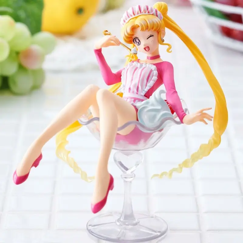 12Cm Sailor Moon Anime Figuren Tsukino Usagi Action Figurine Pvc Kawaii Leuke Standbeeld Collection Model Speelgoed Kinderen Kerstcadeaus