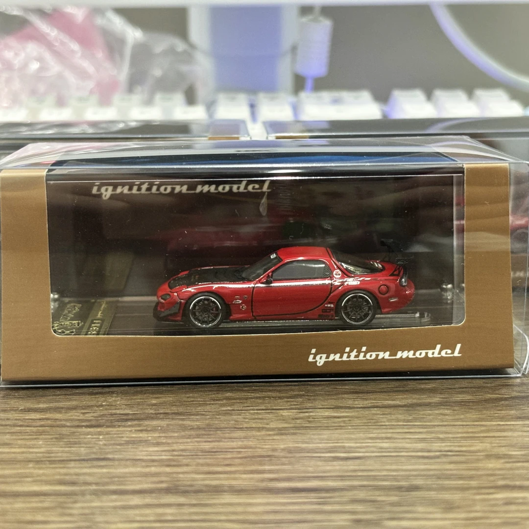

Модель зажигания 1/64 FEED RX7 FD3S, красные подарки на день рождения, хобби, дисплей, моделирование, коллекция