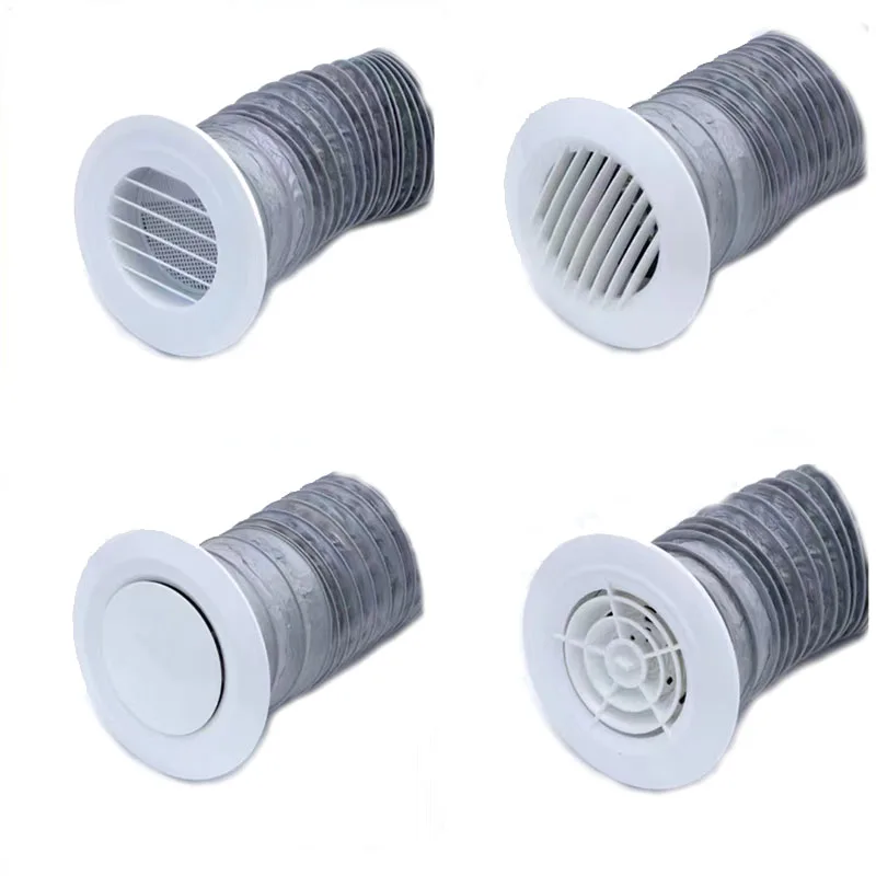 75/100/125/150/200mm Round Air Vent Extract Valve Grille Diffuser Ducting Ventilation Cover Vents Cover Ventilation Grilles