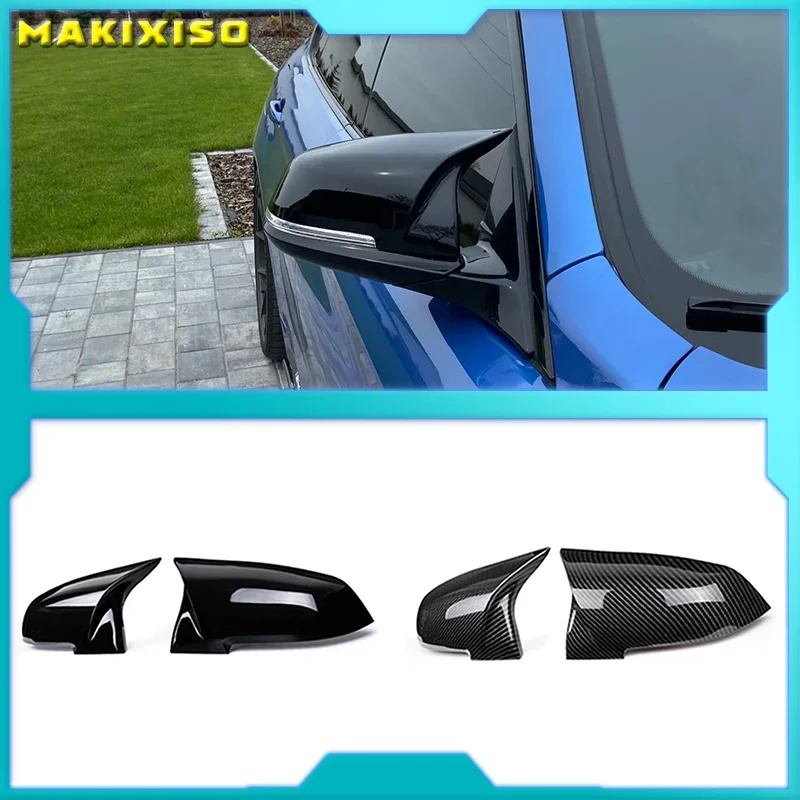 

Rearview Mirror Cover Side Wing Rear View Mirror Case Cover Glossy Black For BMW serie 1 2 3 4 F20 F21 F22 F30 F32 F36 X1 F87 M3